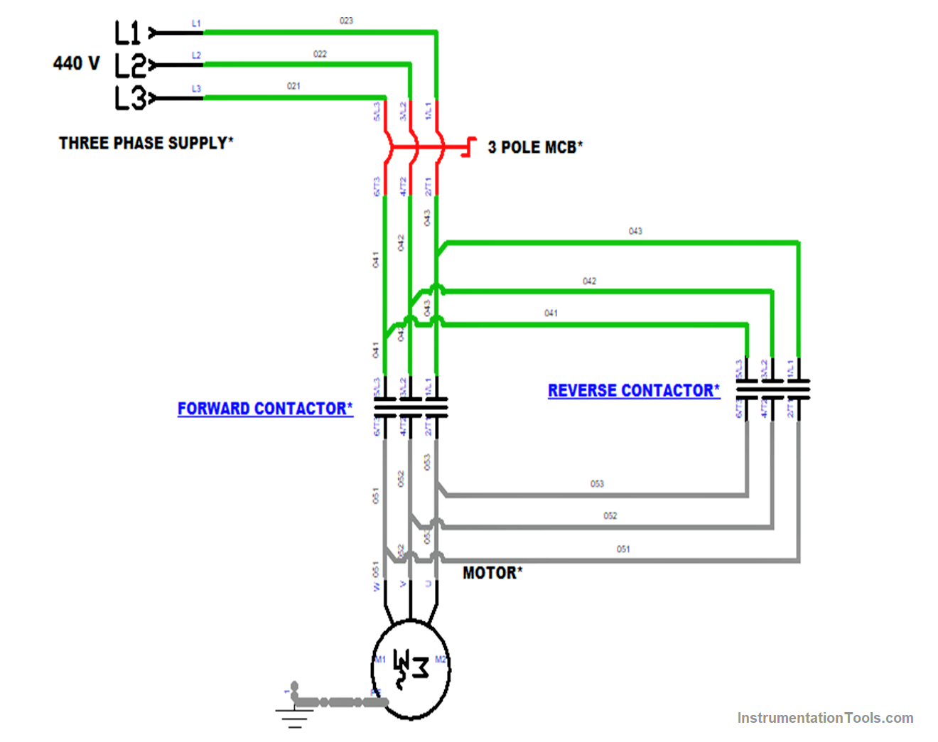 motor forward and reverse circuit