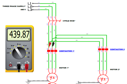 running two single-phase induction motors sequentially