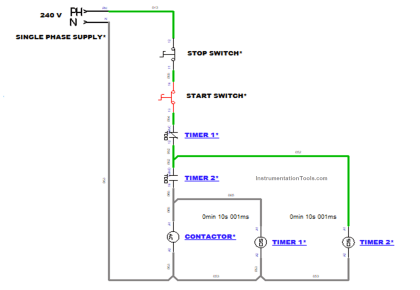 Motor Control Timer Circuit - Automatic Motor START and STOP