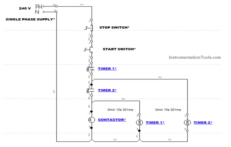 Motor Control Timer Circuit - Automatic Motor START and STOP