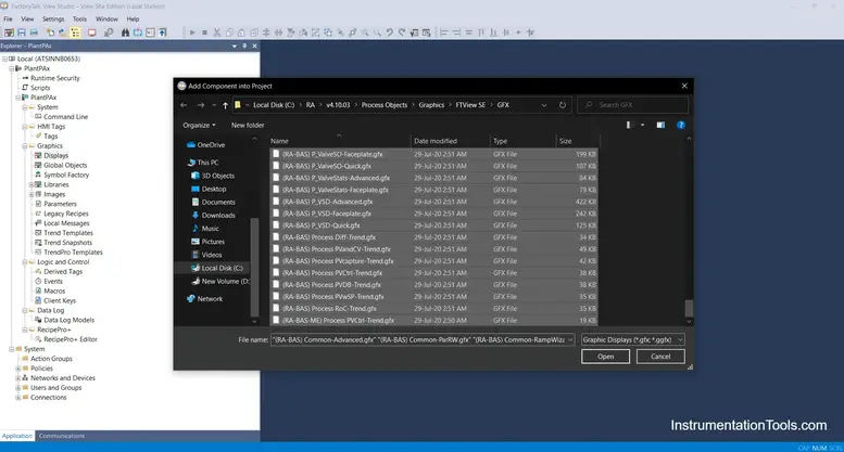 Add Component into Project in PlantPAx