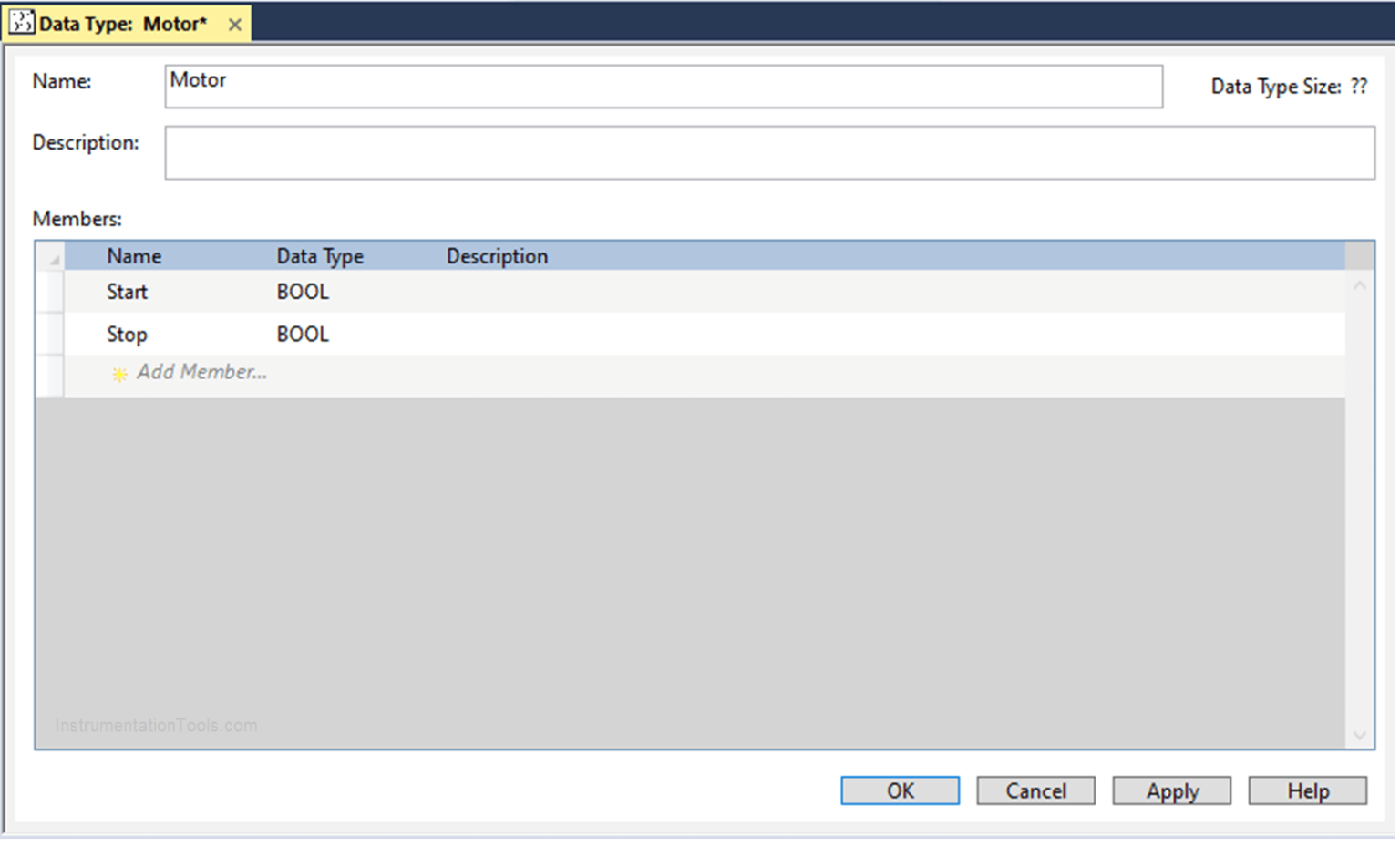 Create user defined data types and function blocks in studio 5000