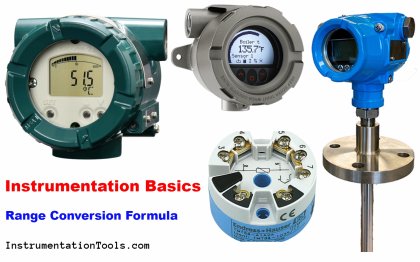 Instrumentation Basics - Range Conversion Formula and Examples