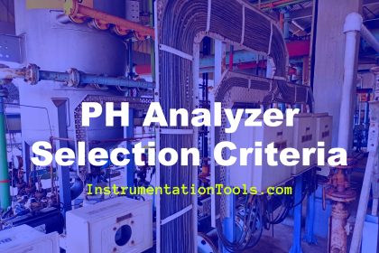 Selection Criteria of PH Analyzer