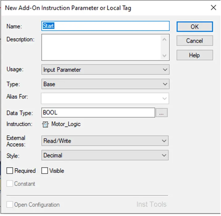 User Defined Function Blocks in PLC