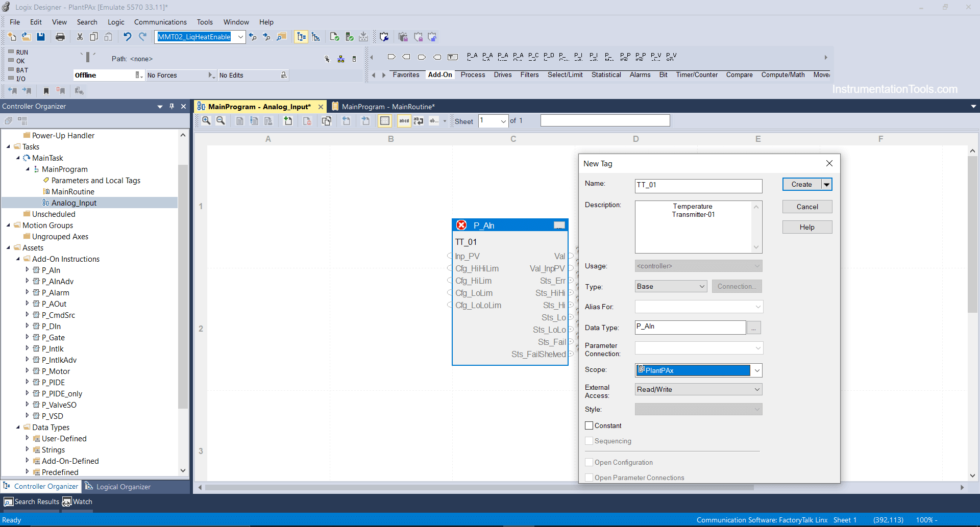 Add On Instructions in Studio 5000 Programming