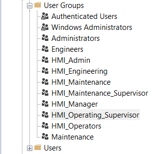 Create User groups in Factory Talk Studio