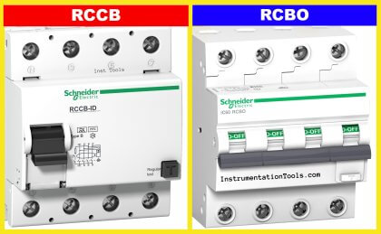Difference between RCCB and RCBO
