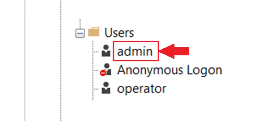 created an admin user