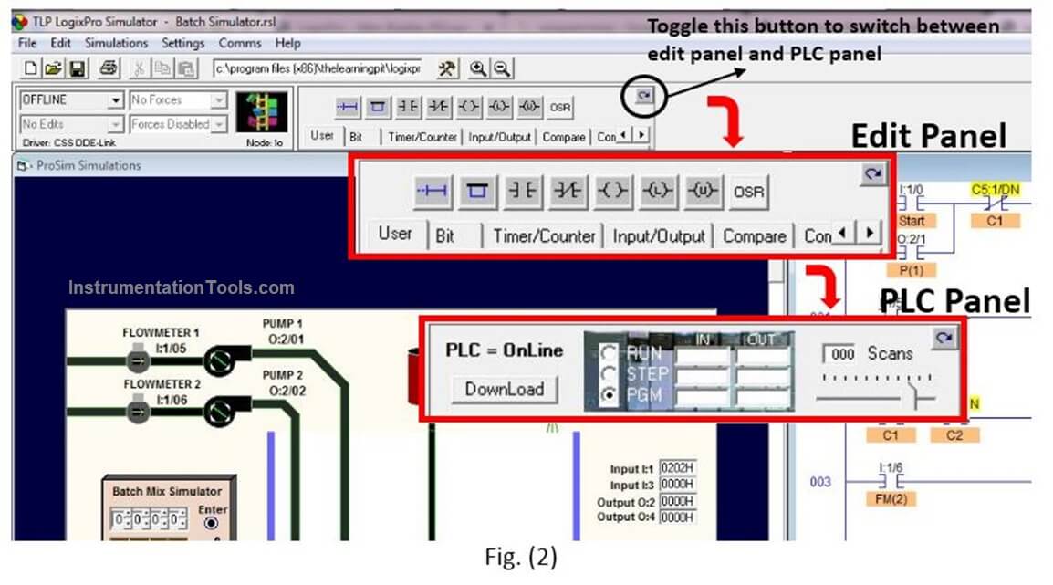PLC Editing and Downloading in LogixPro