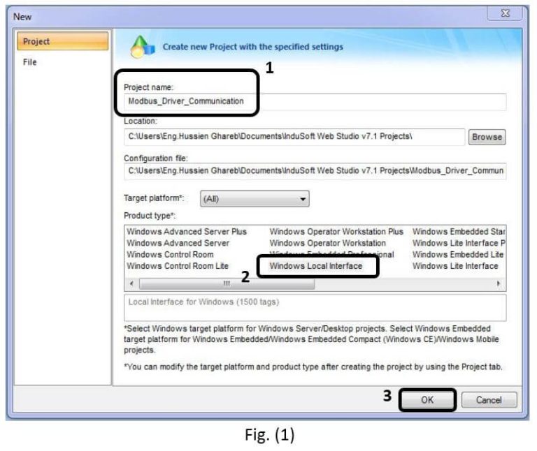 Establishing a Modbus Driver for SCADA Indusoft Web Studio