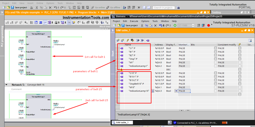 Function Block Program Simulation