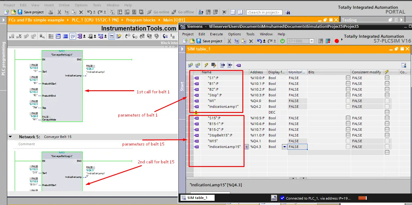 Function Block Program Simulation