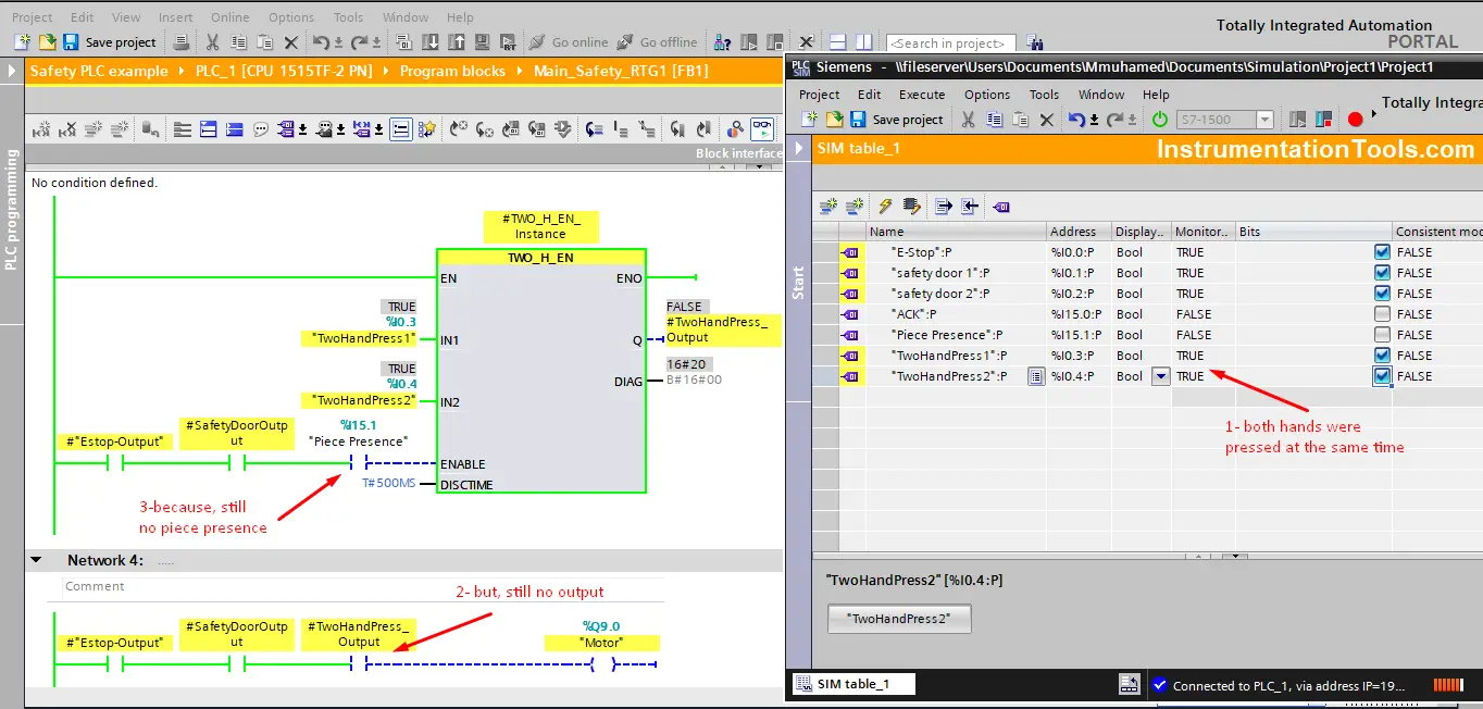 Plc programming examples two hand press logic