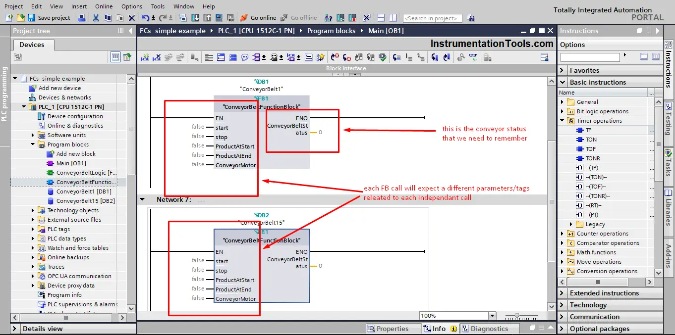 Siemens Tia Portal Function Block