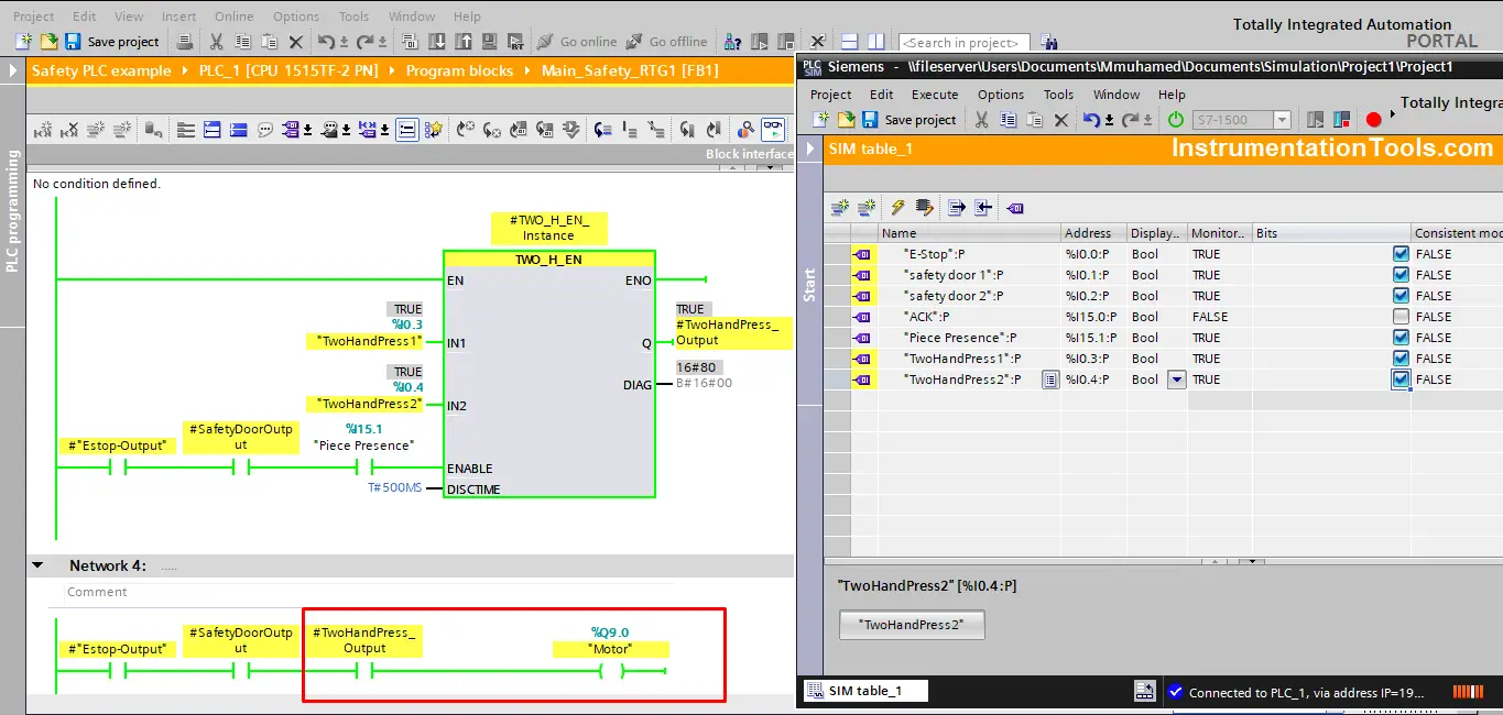 Two Hand Ladder Logic Diagram