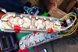 optical fiber cable junction box