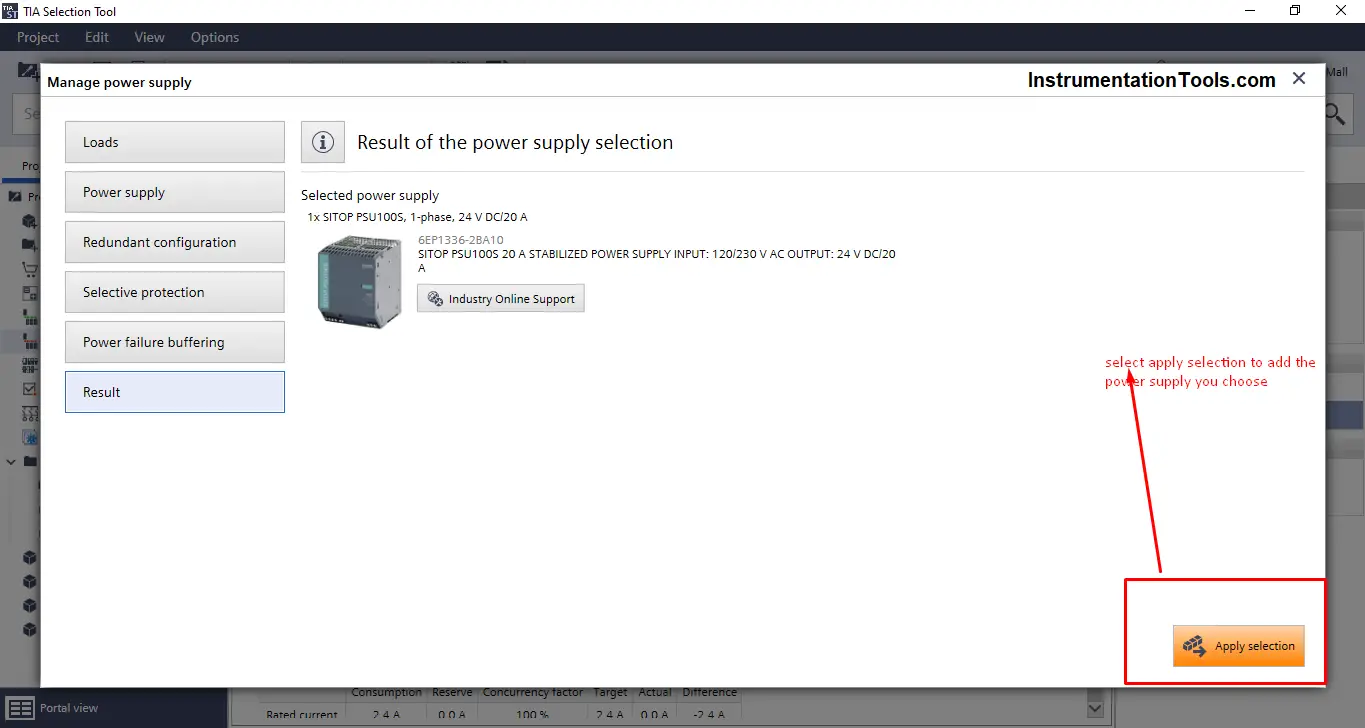 Power Supply Selection