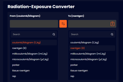 Radiation Exposure Converter