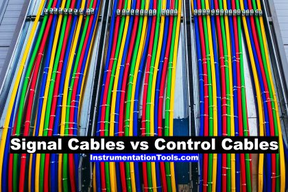 Difference between Signal Cables and Control Cables