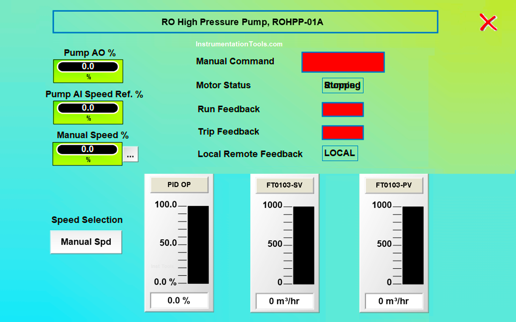 How to Design a Motor Faceplate in Graphics - SCADA Tutorials