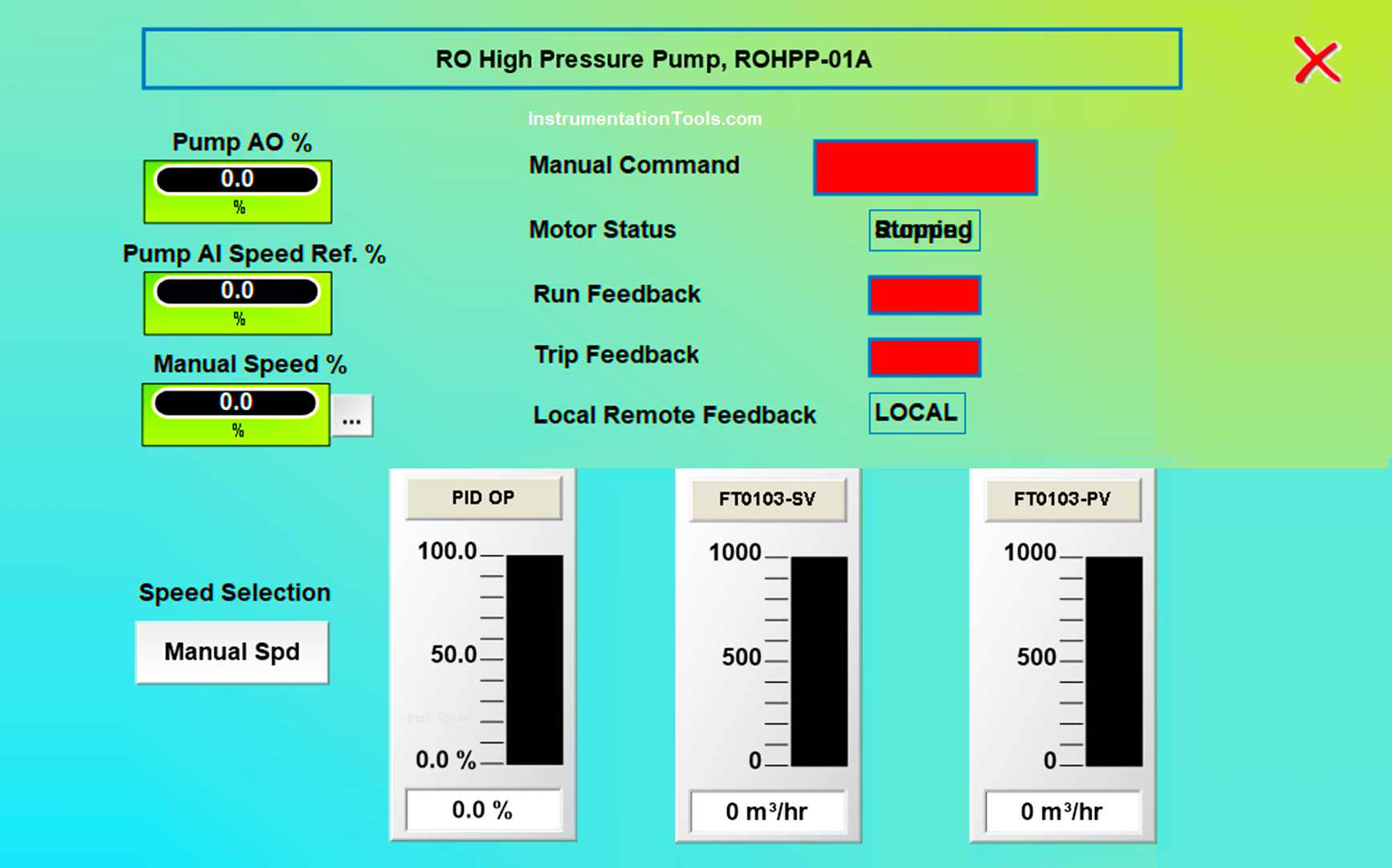 How To Design A Motor Faceplate In Graphics SCADA Tutorials