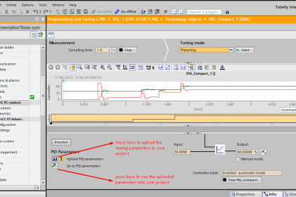 PLC PID tuning parameters