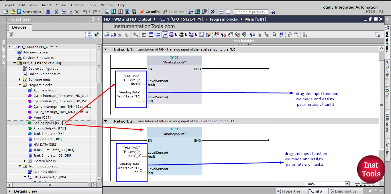 Reusability of the function Analog Inputs