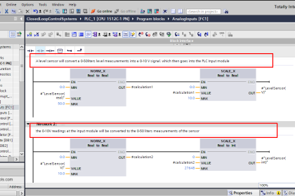 Simulating Level Sensor and the Pump Logic in PLC