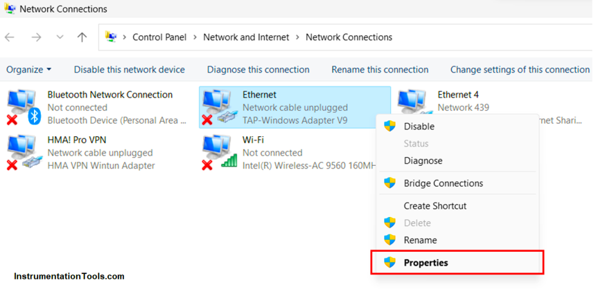 Configure an IP address