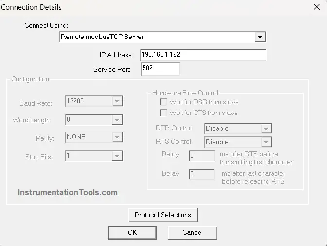 Remote Modbus TCP Server