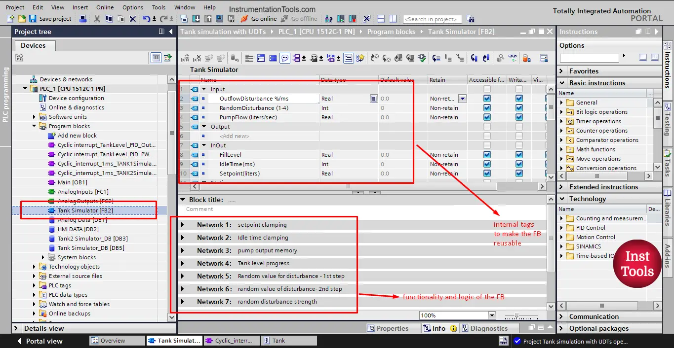 UDT in the PLC Programming