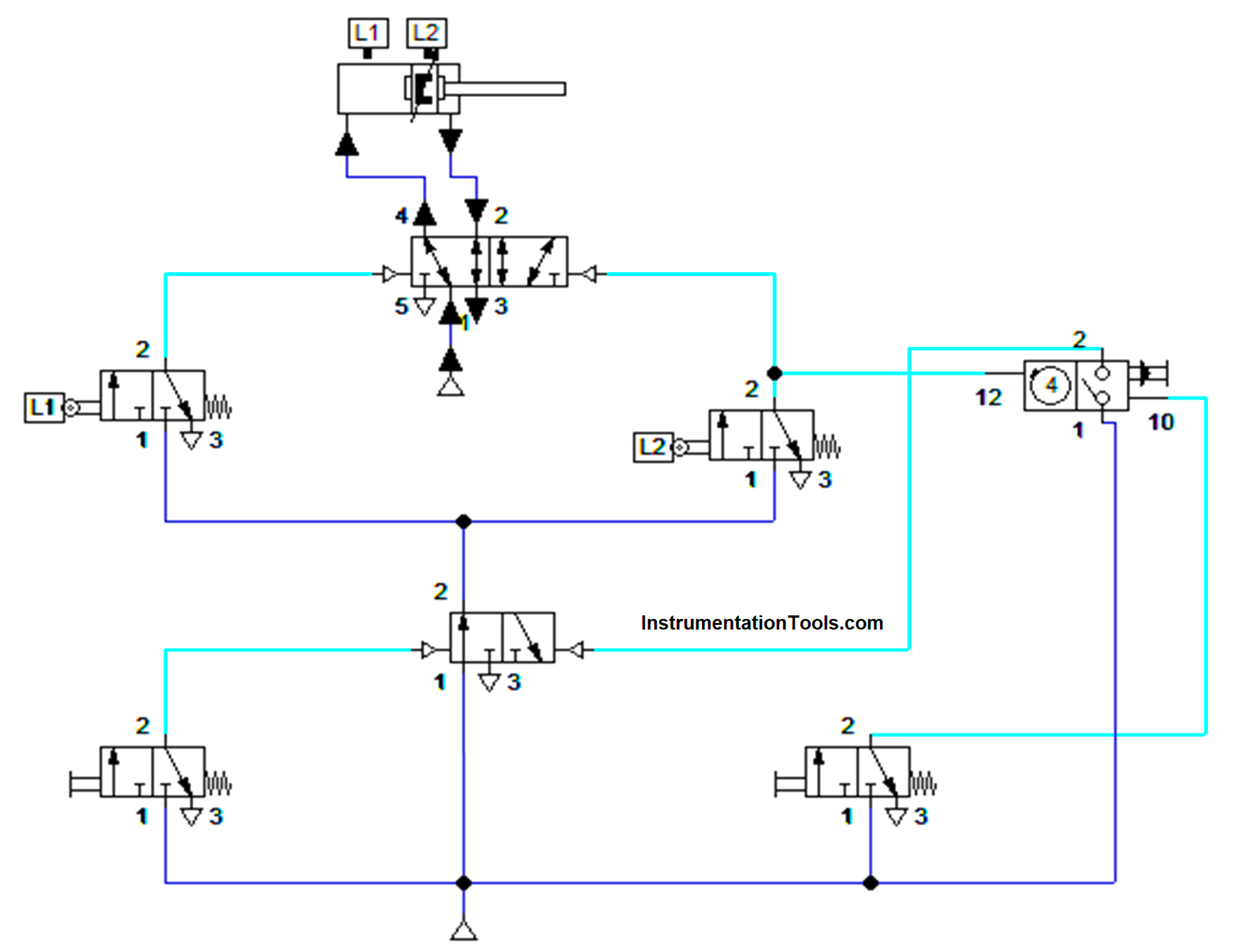 Pneumatic Counter for Counting the Strokes of a Cylinder