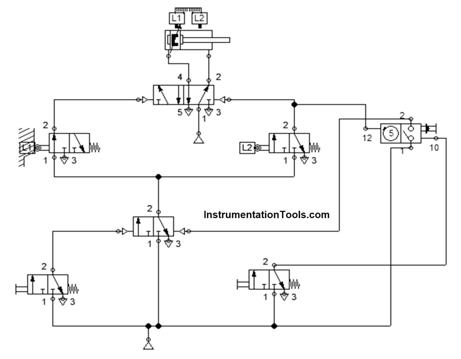 Pneumatic Counter for Counting the Strokes of a Cylinder