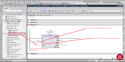 Moving Data between PLCs - Siemens Basics - TSEND TRCV