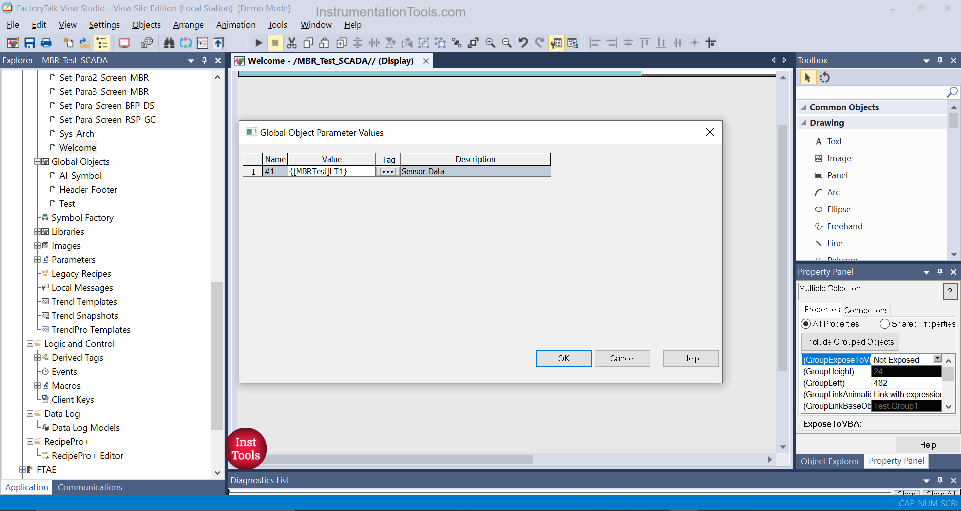 Developing HMI applications in FactoryTalk View