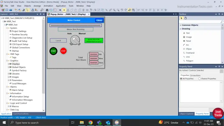 How to Create Faceplate in FactoryTalk View Studio?