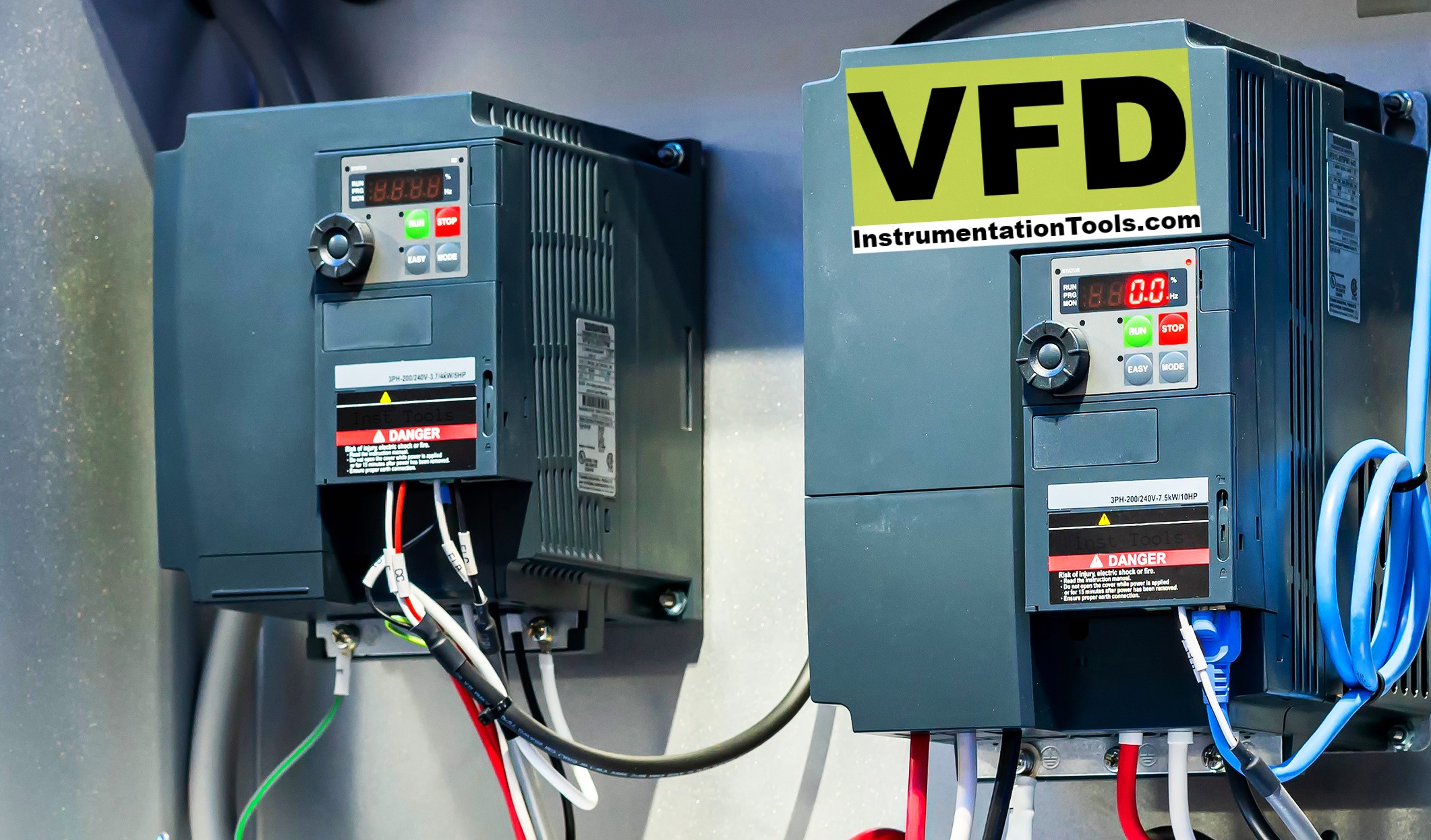thumbnail image 2 of 10k Potentiometer For Variable Frequency Drive - Panel Mount VFD Speed Control 2 of 12