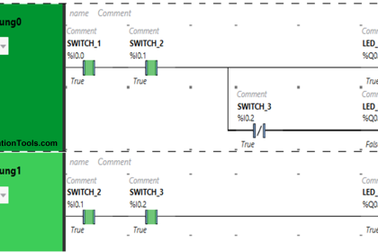 PLC Programming Example on LED Control