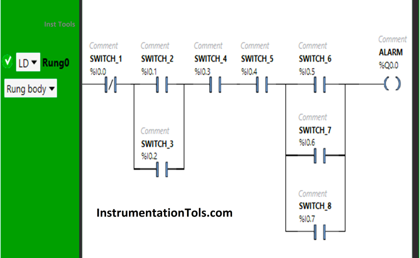 Basic PLC Alarm Programming Example