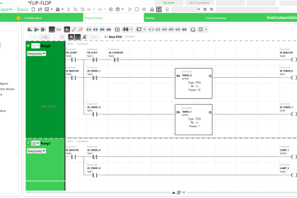 Flip-Flop PLC Program for Lamps Application