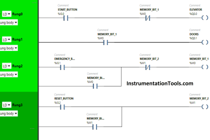 PLC Emergency Stop Example Program