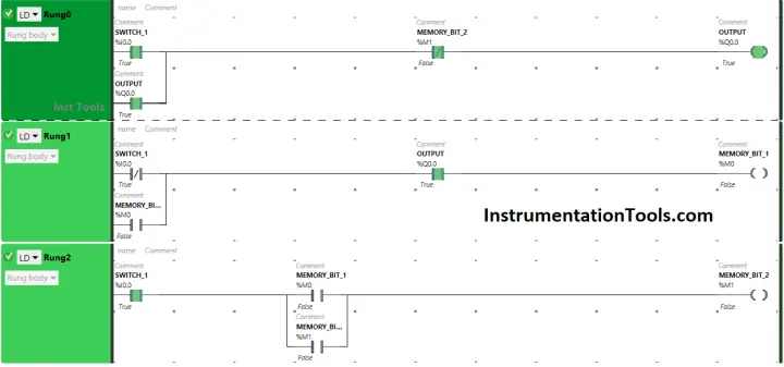 PLC 1 Push Button to Turn ON or OFF 1 Output