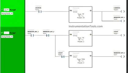 PLC Timer Application in Security Camera Recording