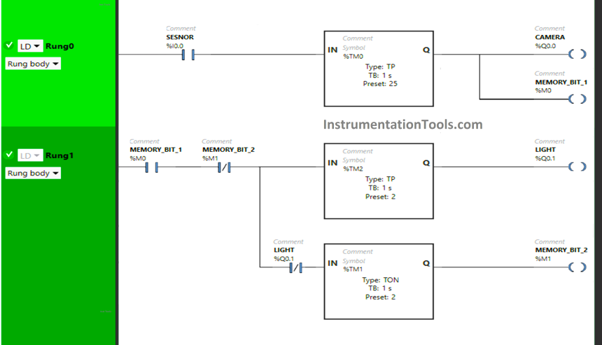 PLC Timer Application in Security Camera Recording