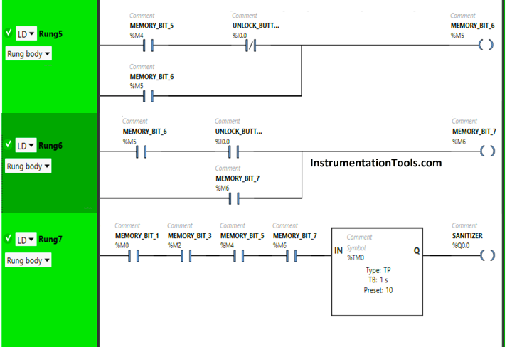 Automatic Sanitizer - Complex Ladder Logic PLC Examples