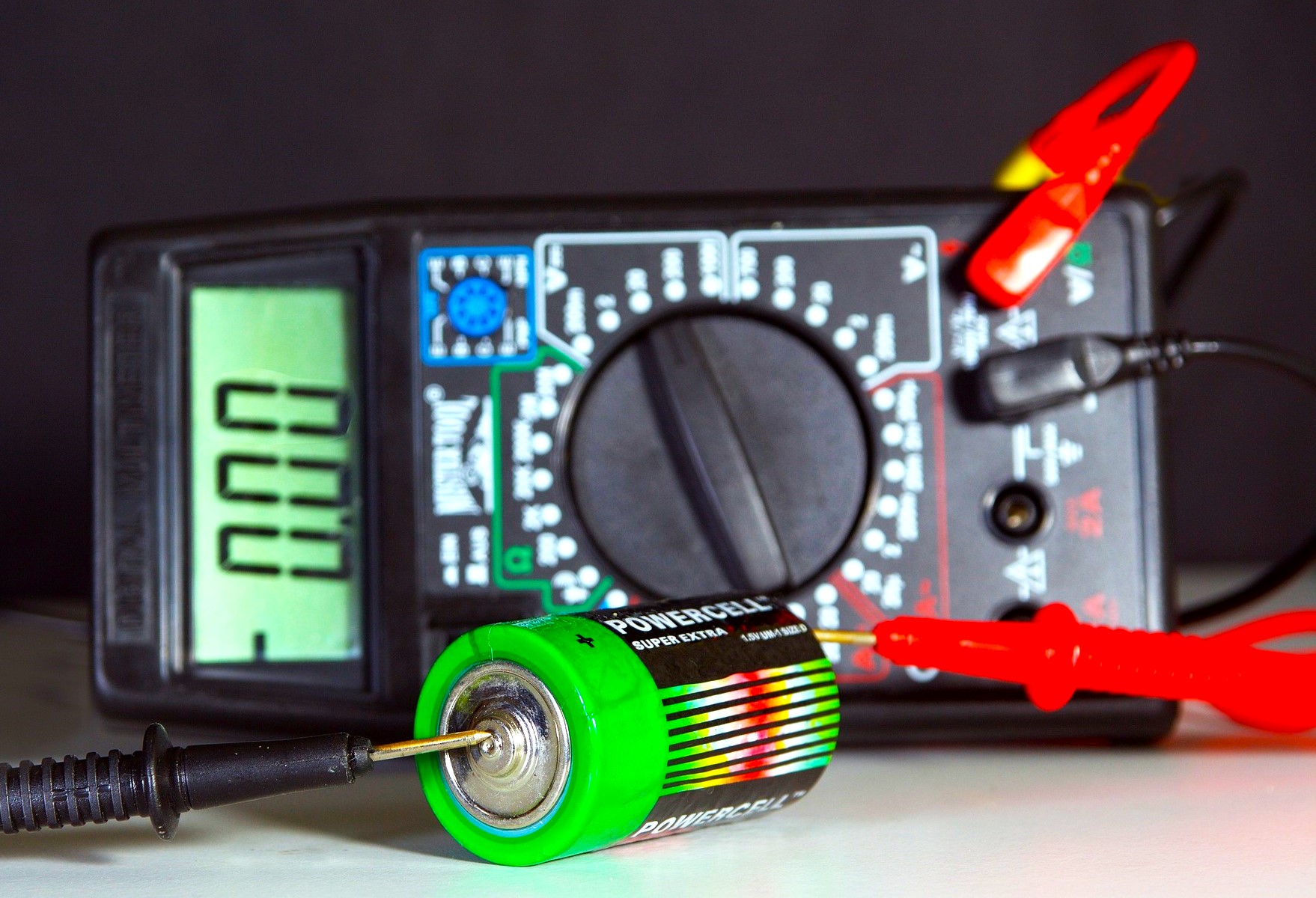 Battery Testing with Multimeter