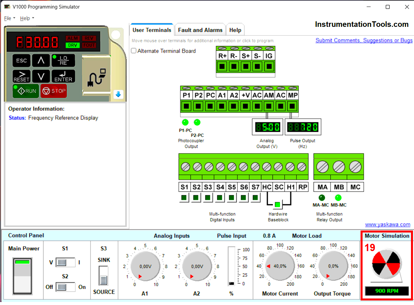 VFD Simulator