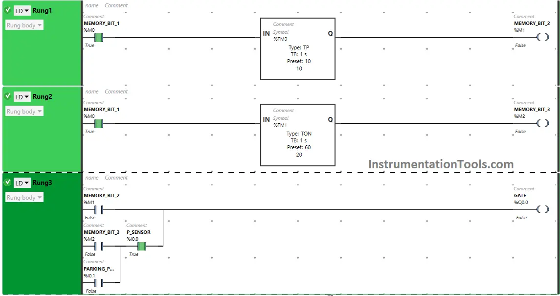 Gate control with sensor