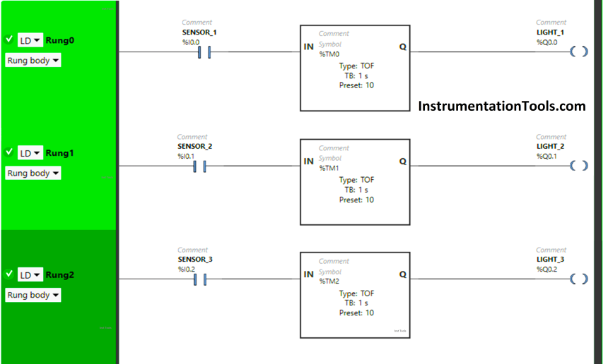 PLC Logic for Stairway Lighting